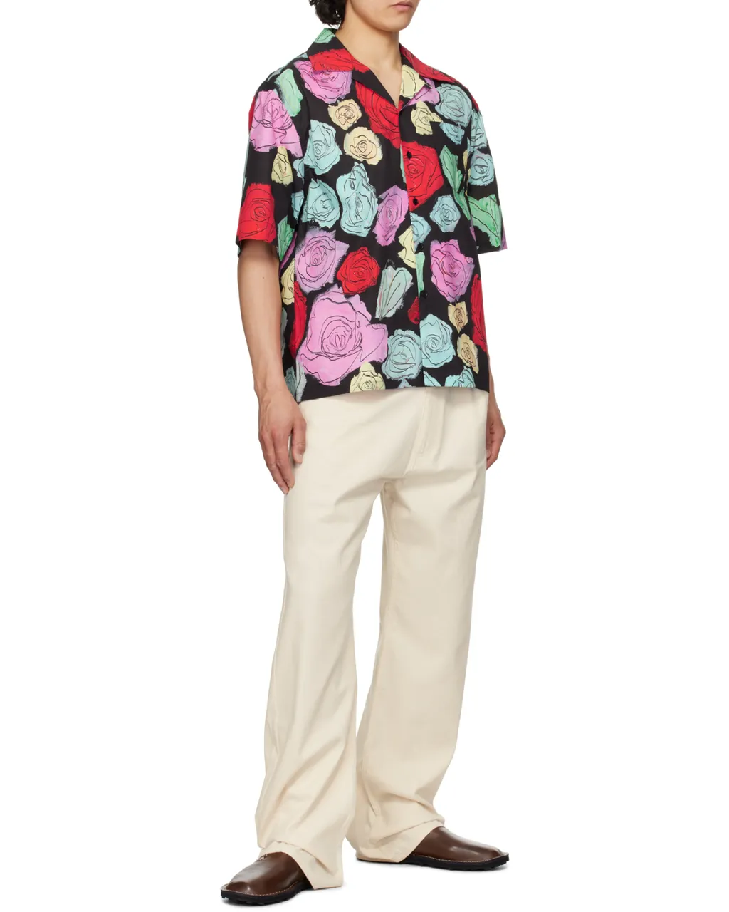 Orion Print Poplin Bowling Shirt