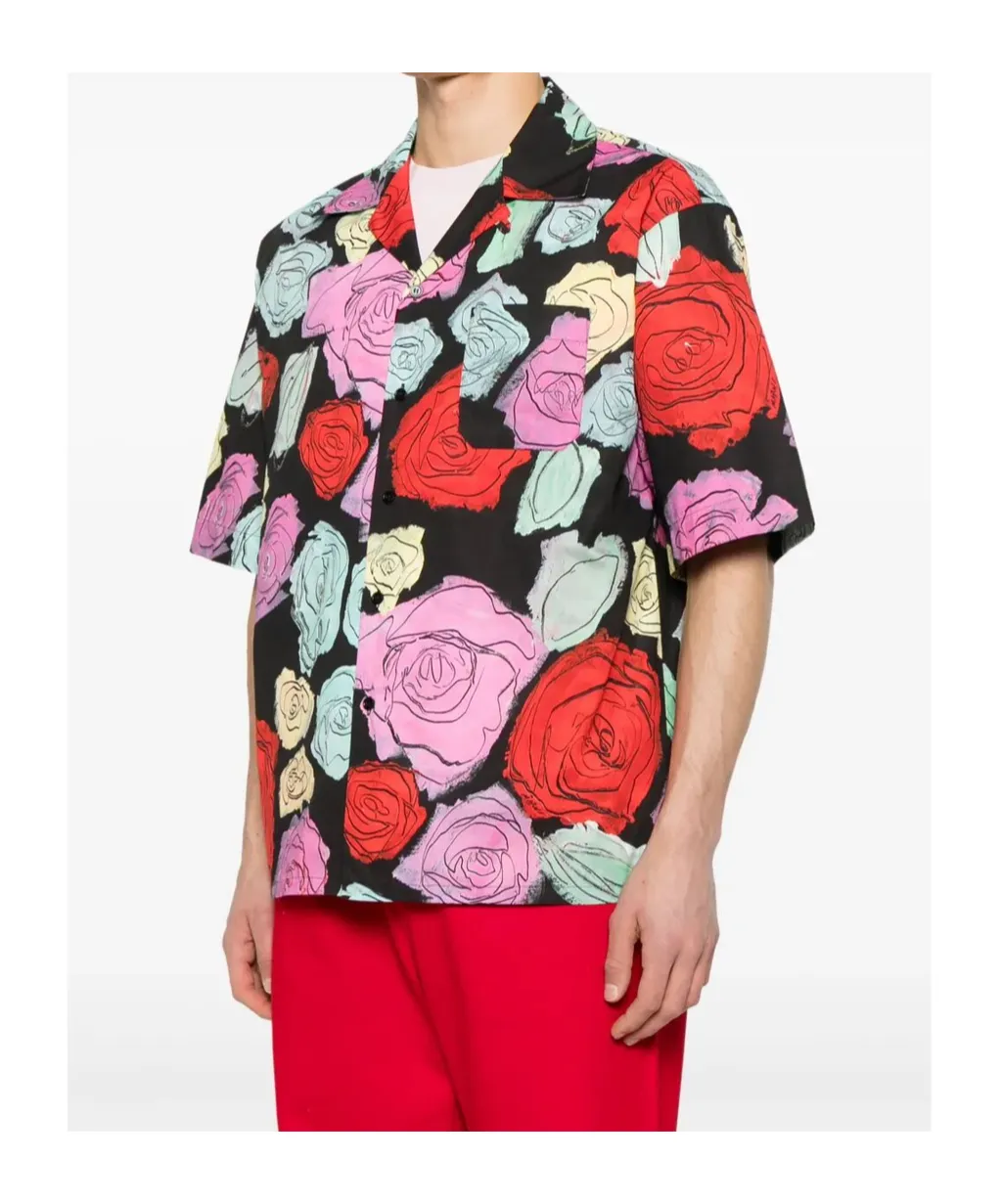 Orion Print Poplin Bowling Shirt
