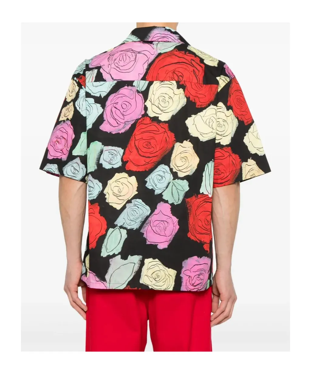 Orion Print Poplin Bowling Shirt