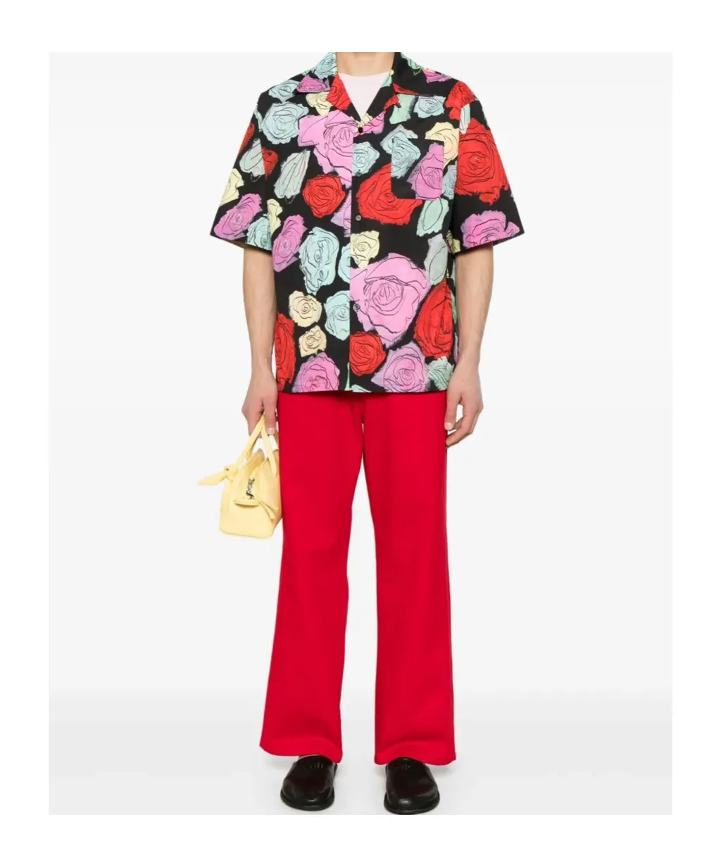 Orion Print Poplin Bowling Shirt
