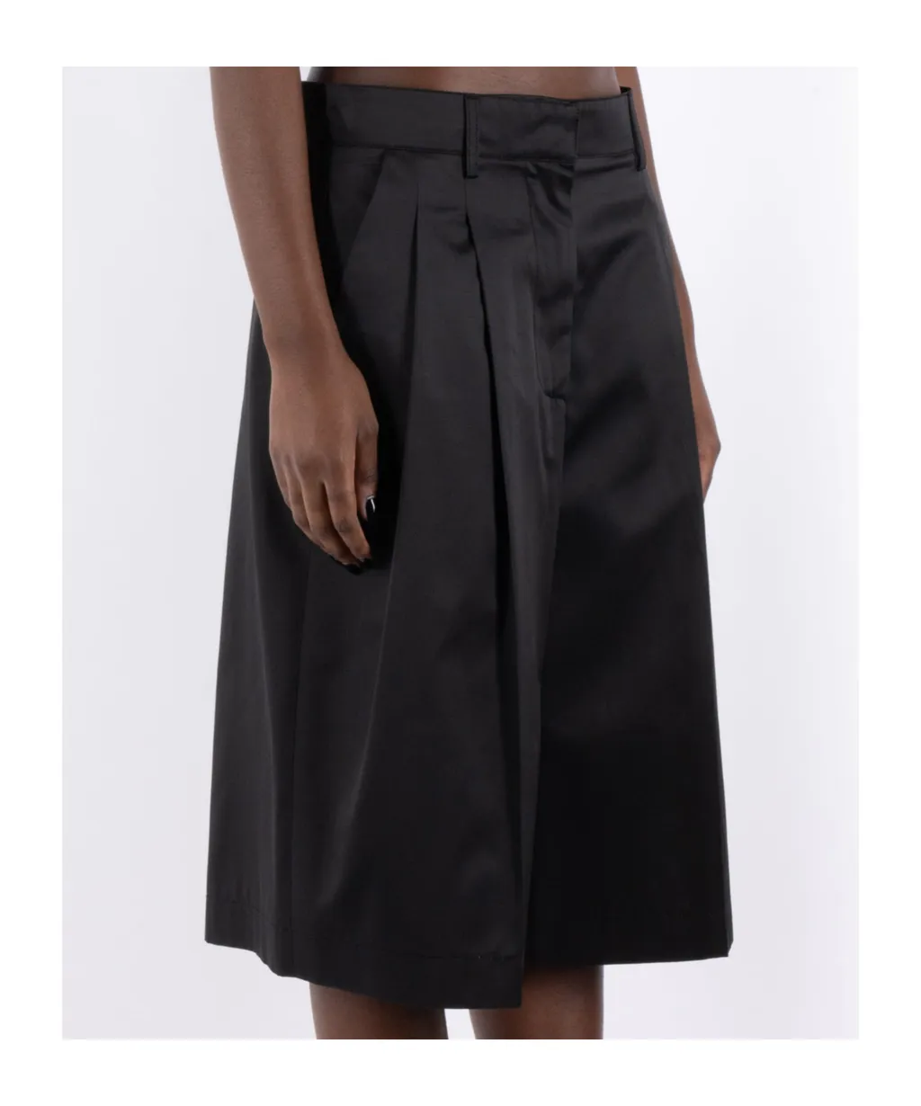 Logo Embroidered Knee-Length Shorts