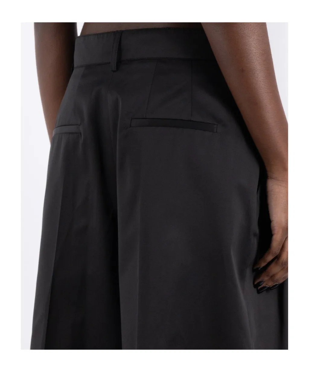 Logo Embroidered Knee-Length Shorts
