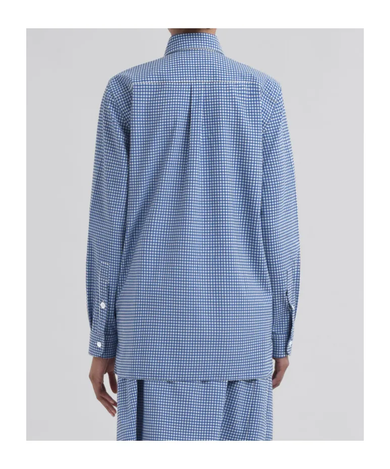 Wool Blend Checked Shirt