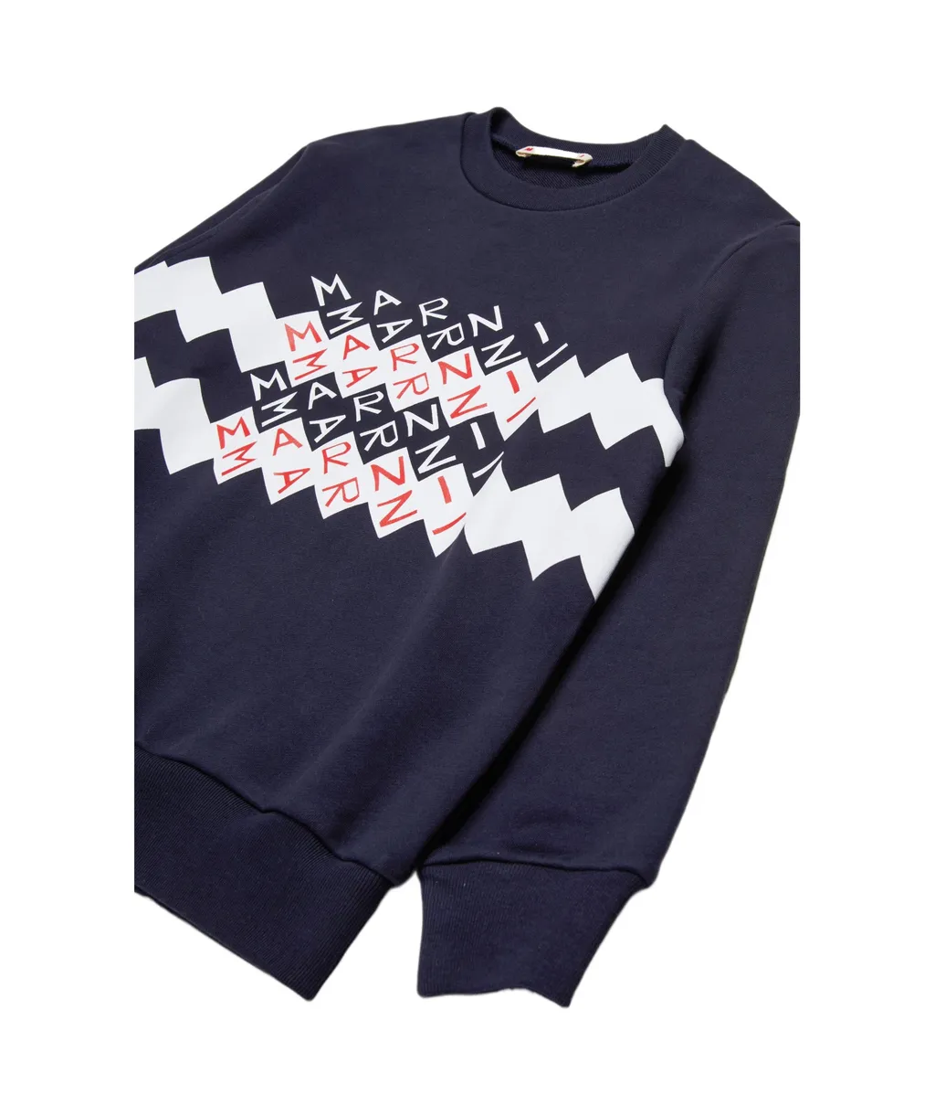 Logo Printed Crewneck Sweatshirt