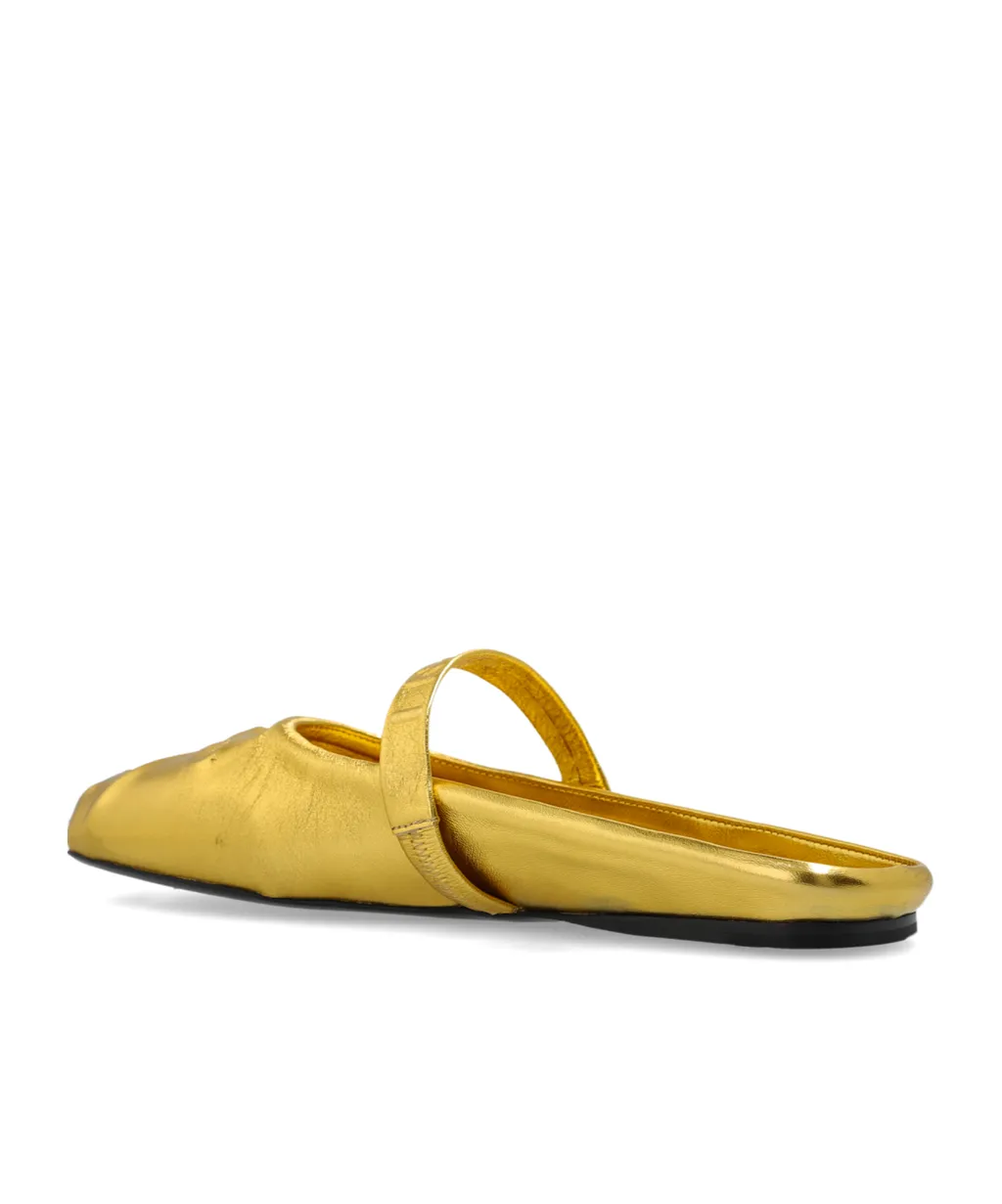 Metallic Effect Slip-On Slippers