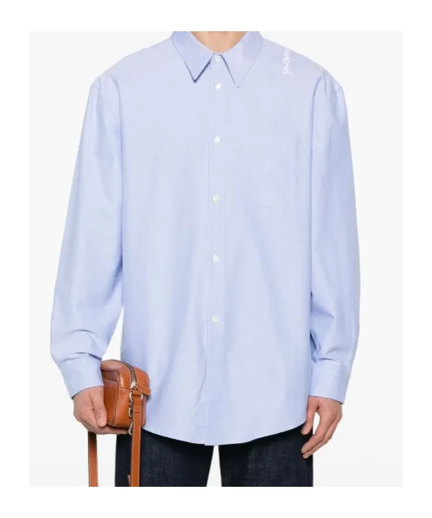 Logo Embroidered Oxford Shirt