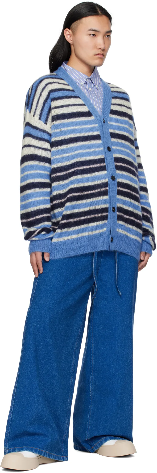 Striped Knit Cardigan