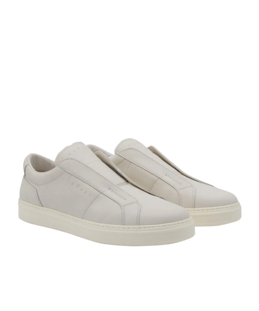 Leather Slip-On Sneakers