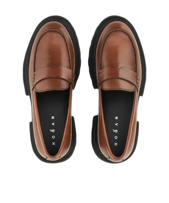 50Mm Penny-Strap Leather Loafers