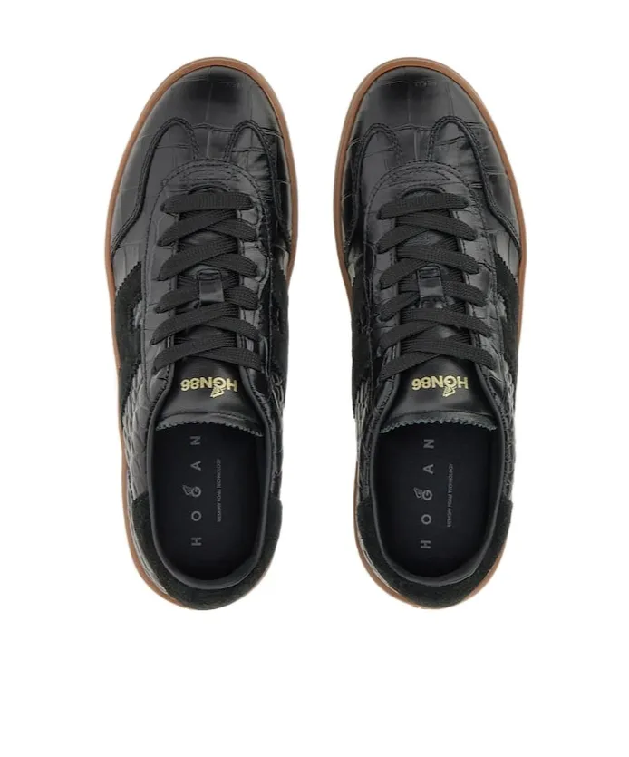 Cool Embossed Lace-Up Sneakers