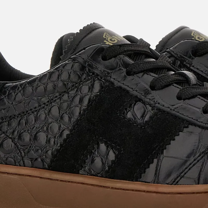 Cool Embossed Lace-Up Sneakers