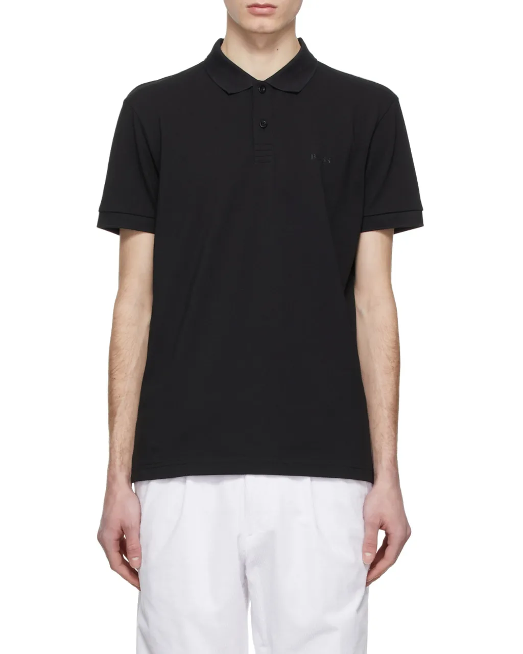 Logo Button-Down Polo Shirt