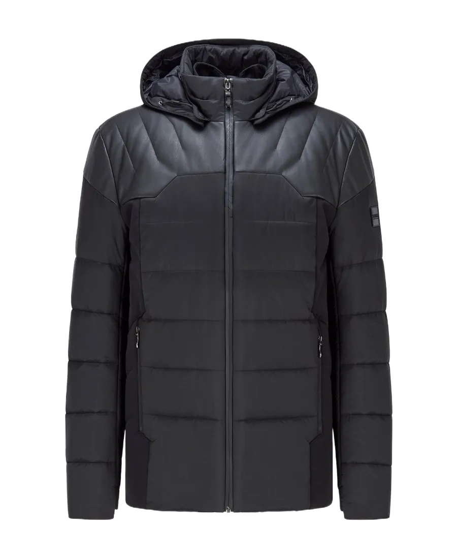 Cotton-Padded Suit With Hooded Jacket