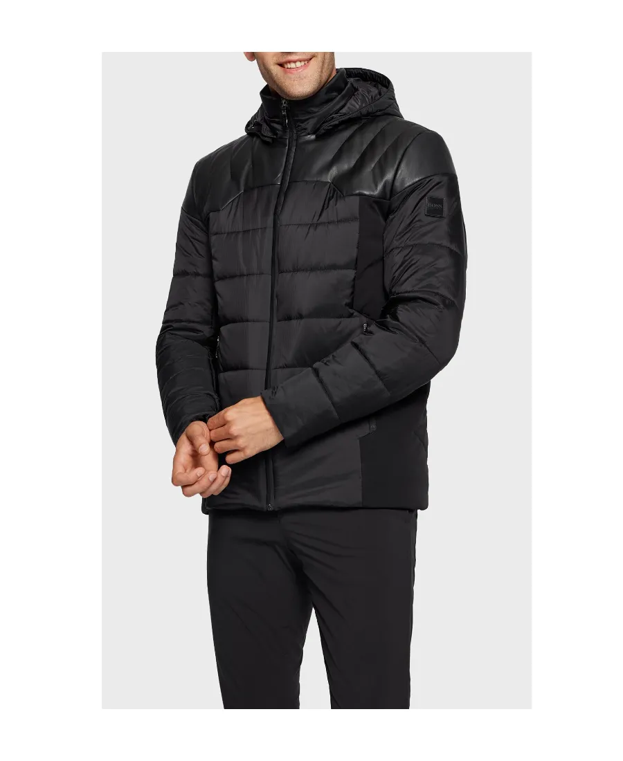 Cotton-Padded Suit With Hooded Jacket