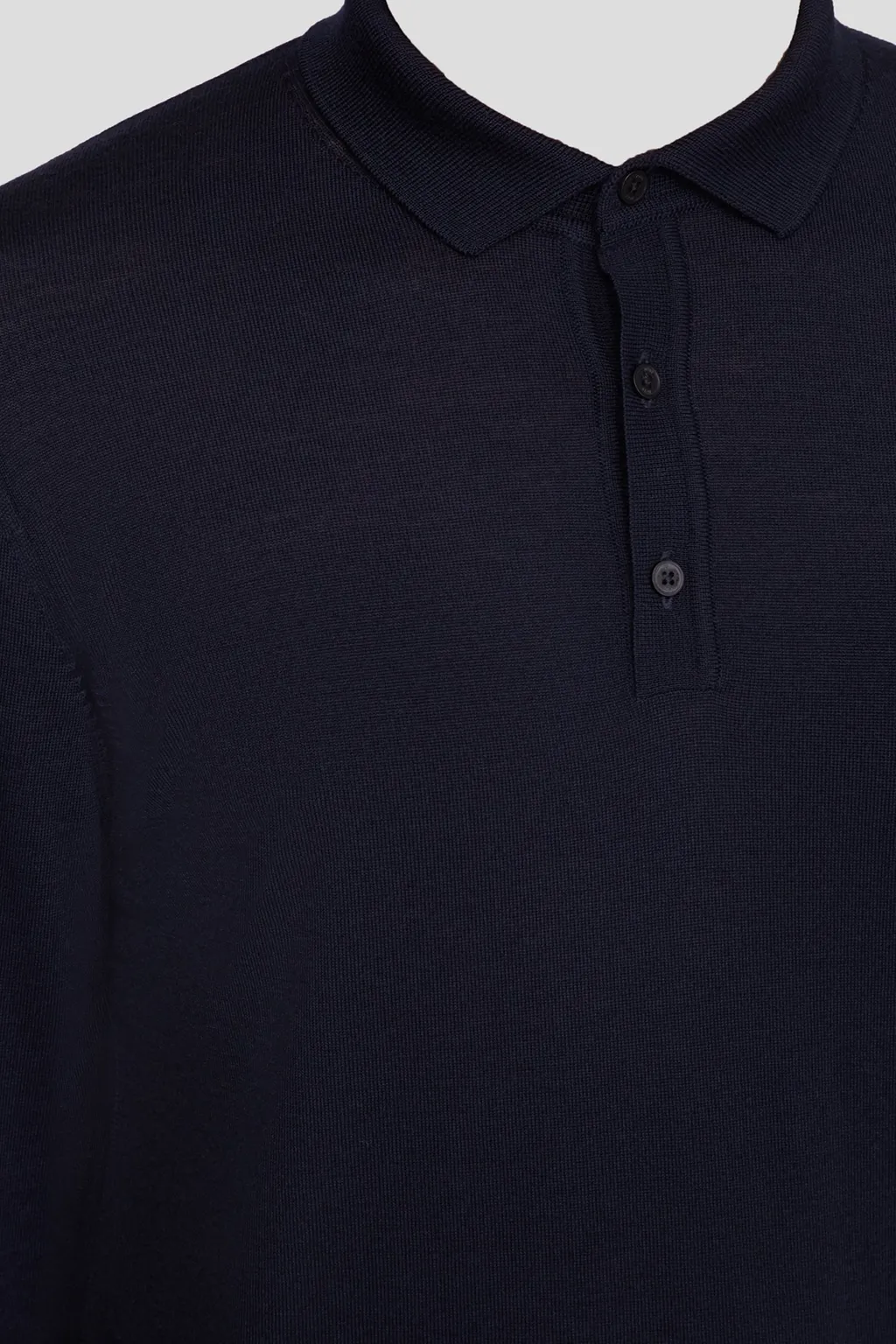 Long-Sleeved Polo Shirt