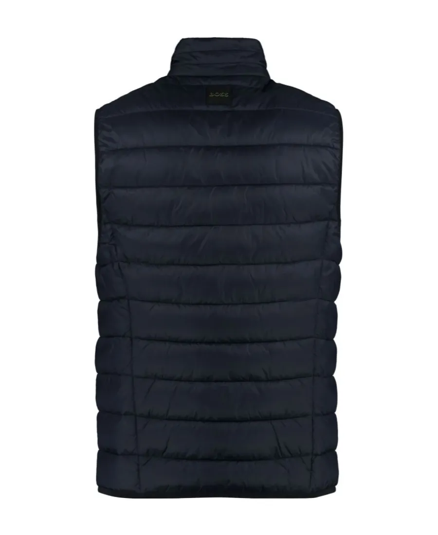 Water-Repellent Logo-Printed Zipped Gilet