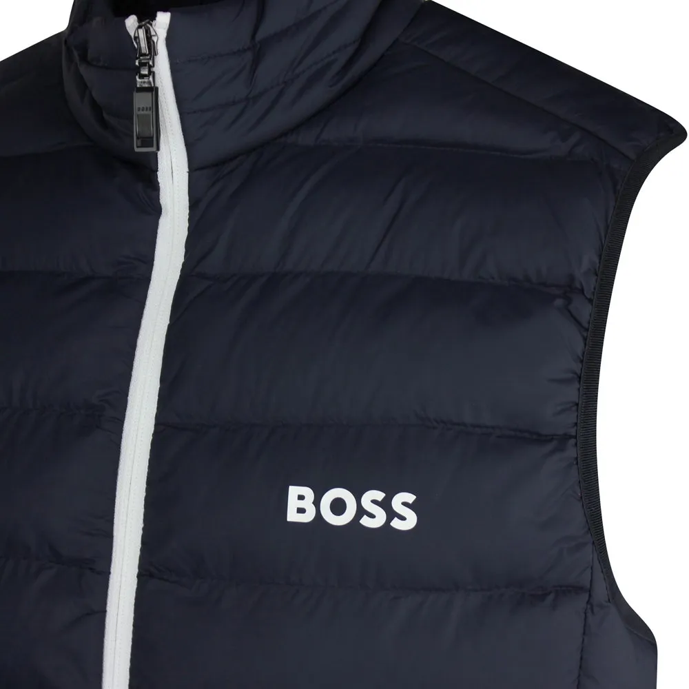 Water-Repellent Logo-Printed Zipped Gilet