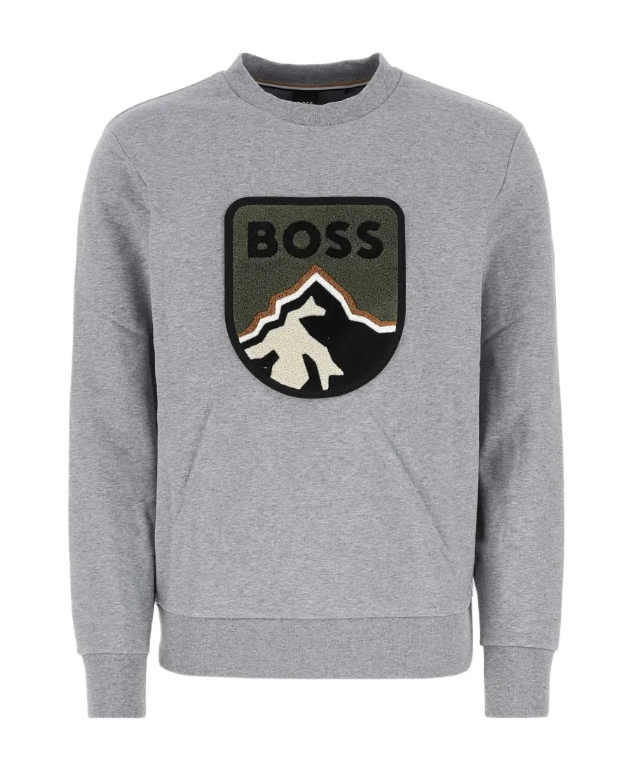 Cotton Sweatshirt With Appliqué Detail