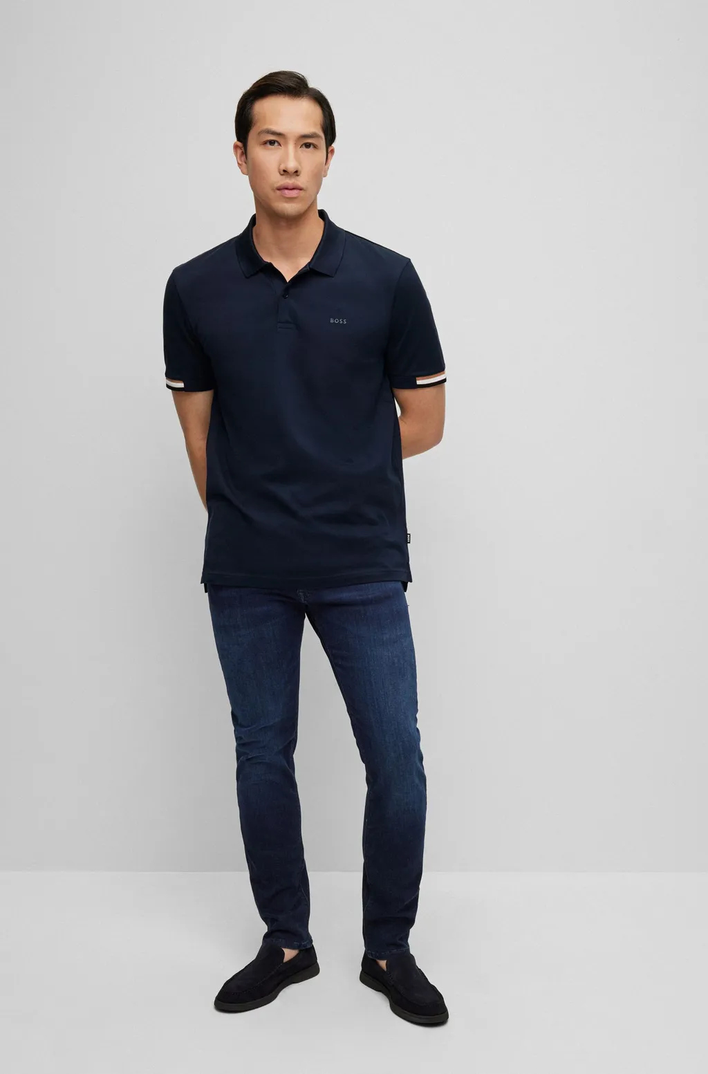 Rubberized Logo Regular-Fit Polo Shirt