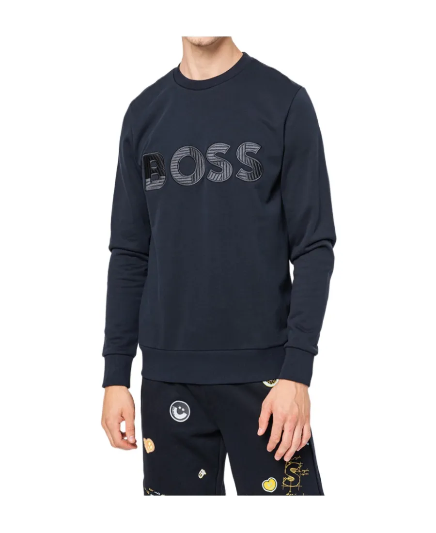 Logo-Print Crew-Neck Sweater