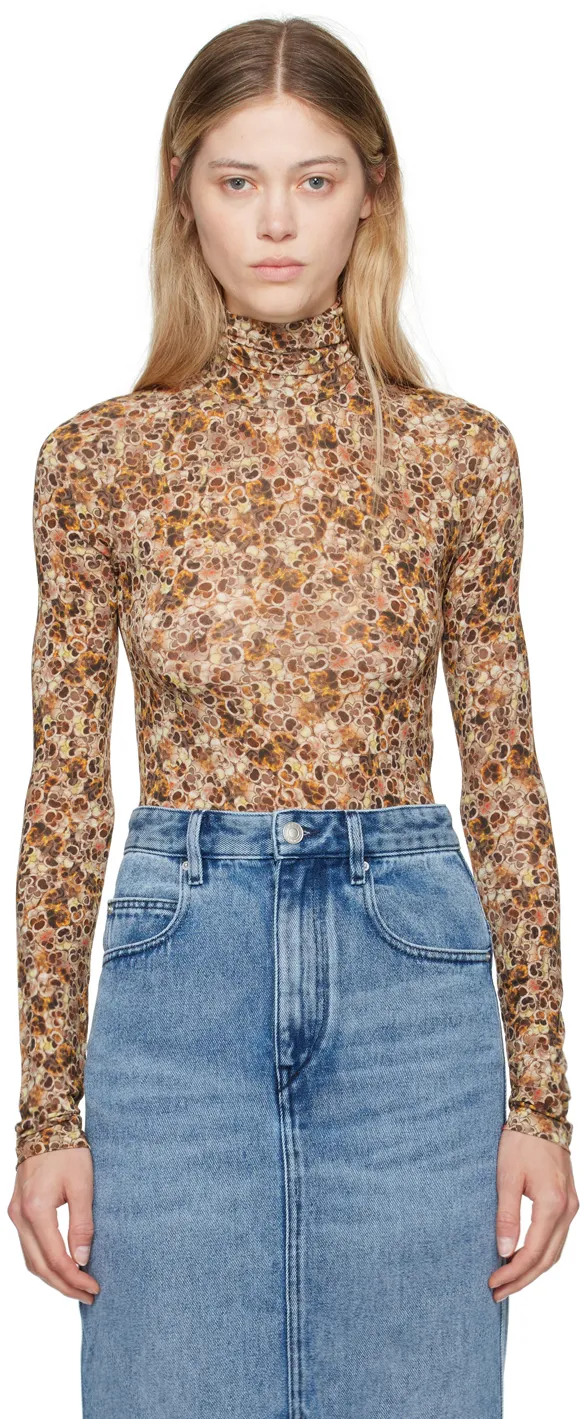 Multicolored Printed Knitted Top