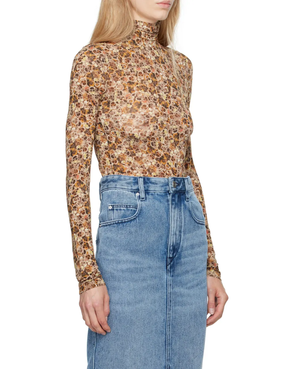Multicolored Printed Knitted Top