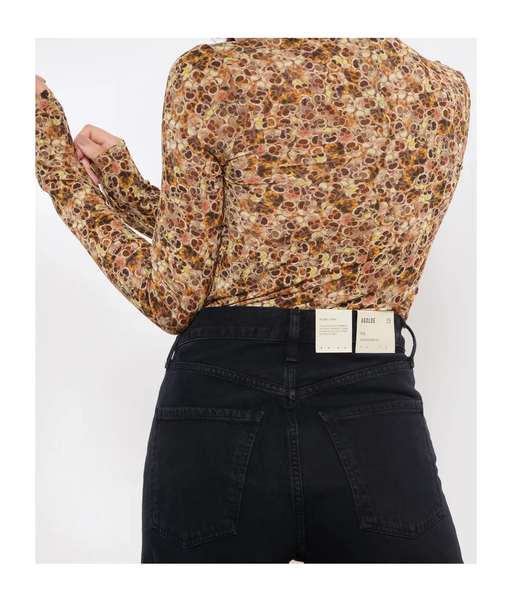 Multicolored Printed Knitted Top