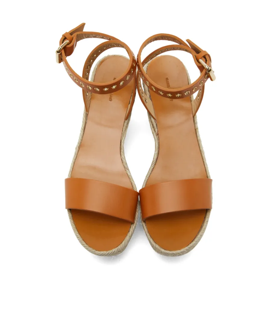 Logo Slope Heel Sandals