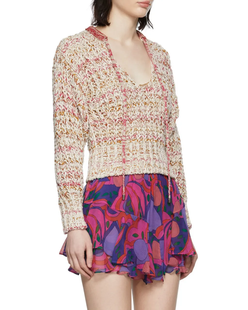 Lace Up Sweater