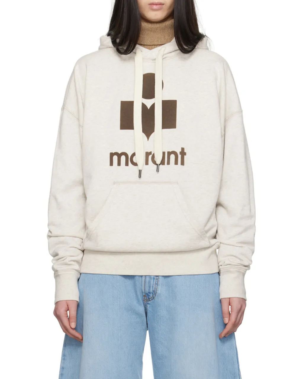 Mansel Logo Printed Drawstring Hoodie