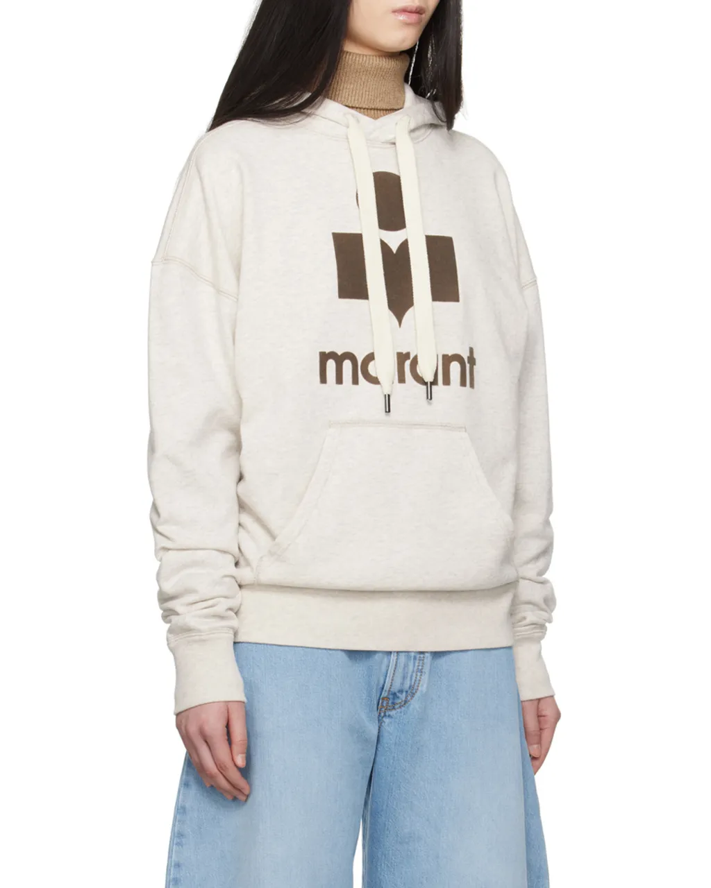Mansel Logo Printed Drawstring Hoodie