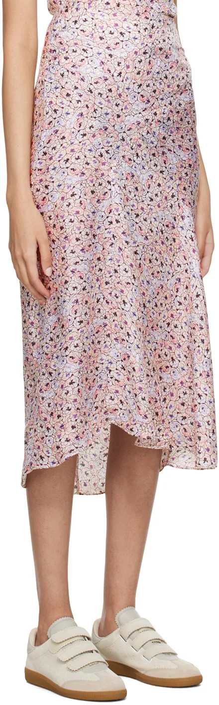 Motif Printed Midi Skirt