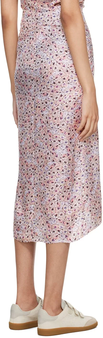 Motif Printed Midi Skirt