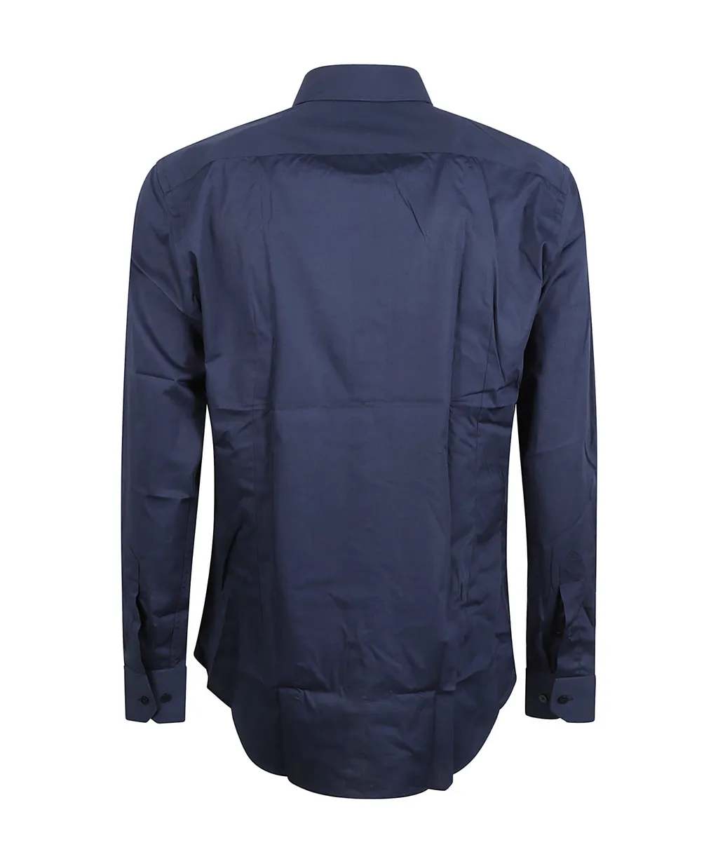 Plain-Coloured Button-Down Shirt