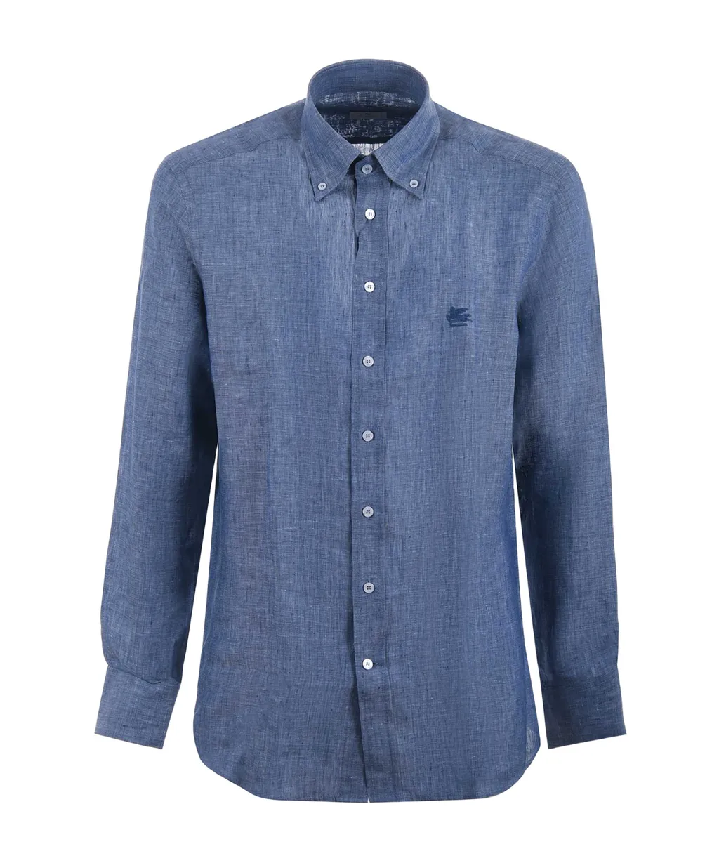 Logo Embroidered Regular Fit Shirt