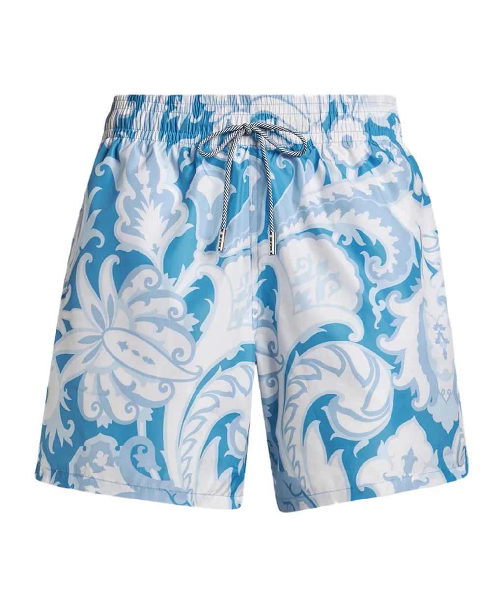 Summer Paisley Swim Shorts