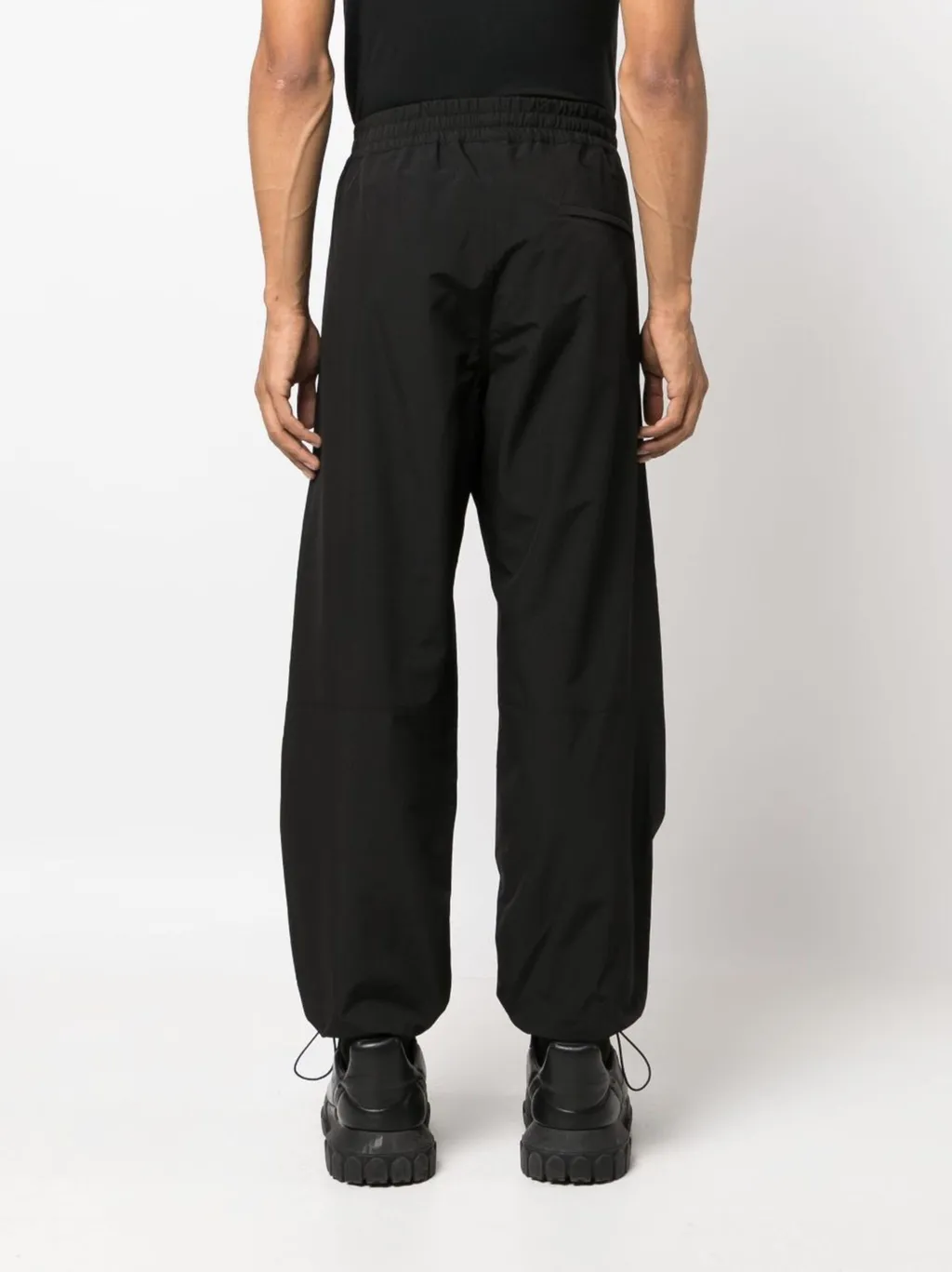 Logo Patch Straight-Leg Trousers