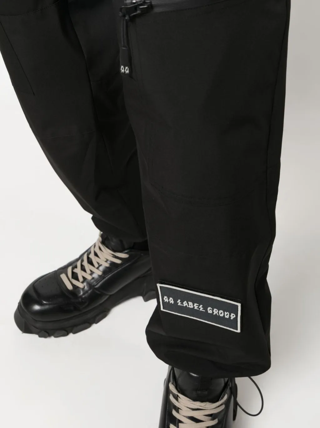 Logo Patch Straight-Leg Trousers