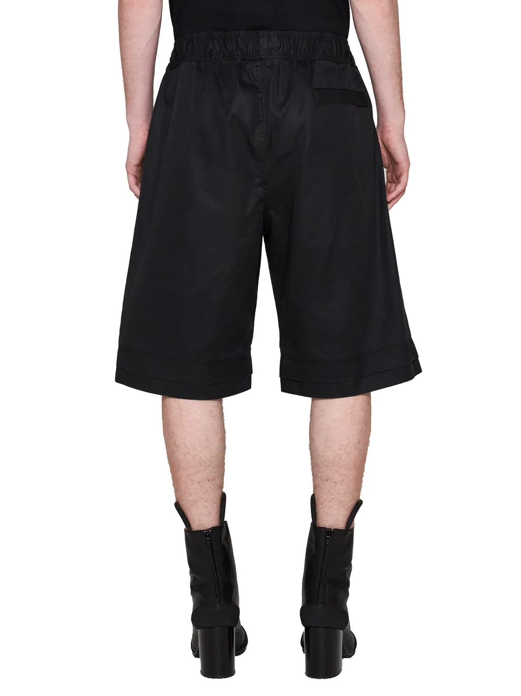 Embossed-Logo Knee-Length Shorts