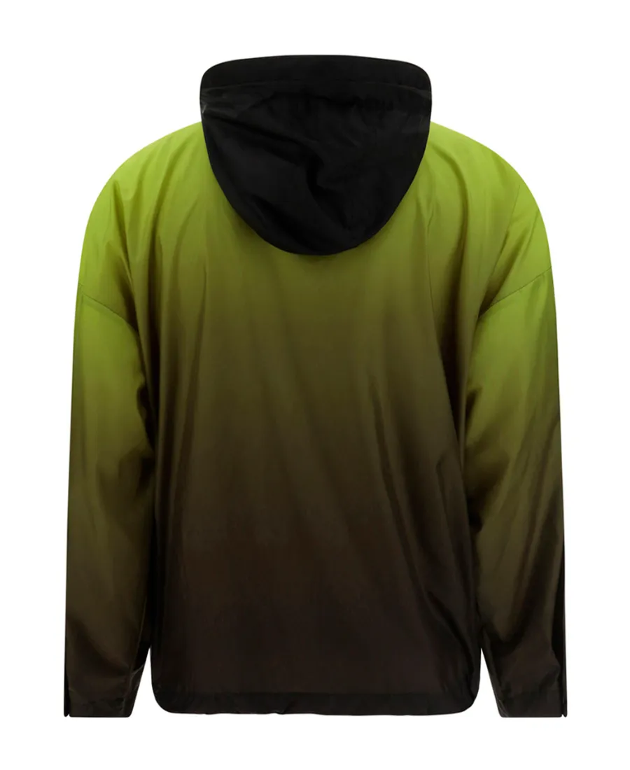 Logo-Print Zip-Up Hooded Jacket