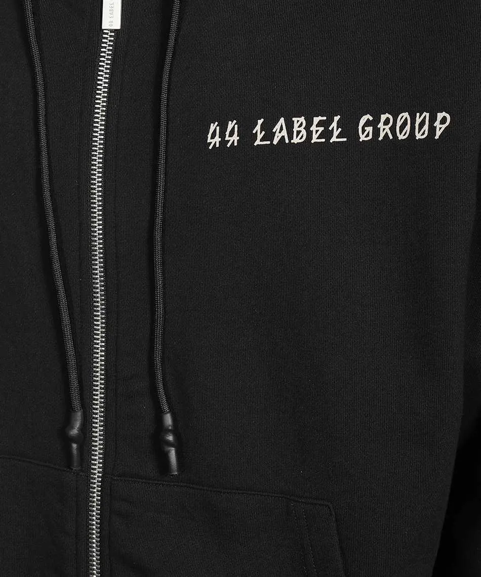 Logo-Print Zipped Hoodie