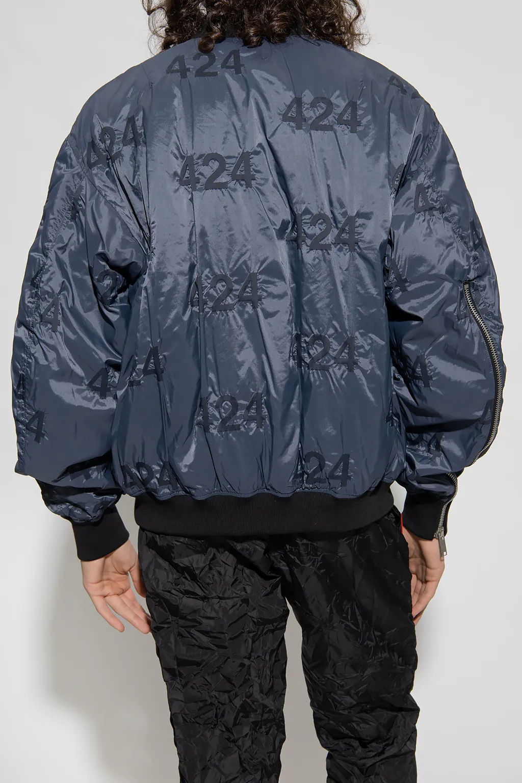 Reversible Emblem Bomber Jacket