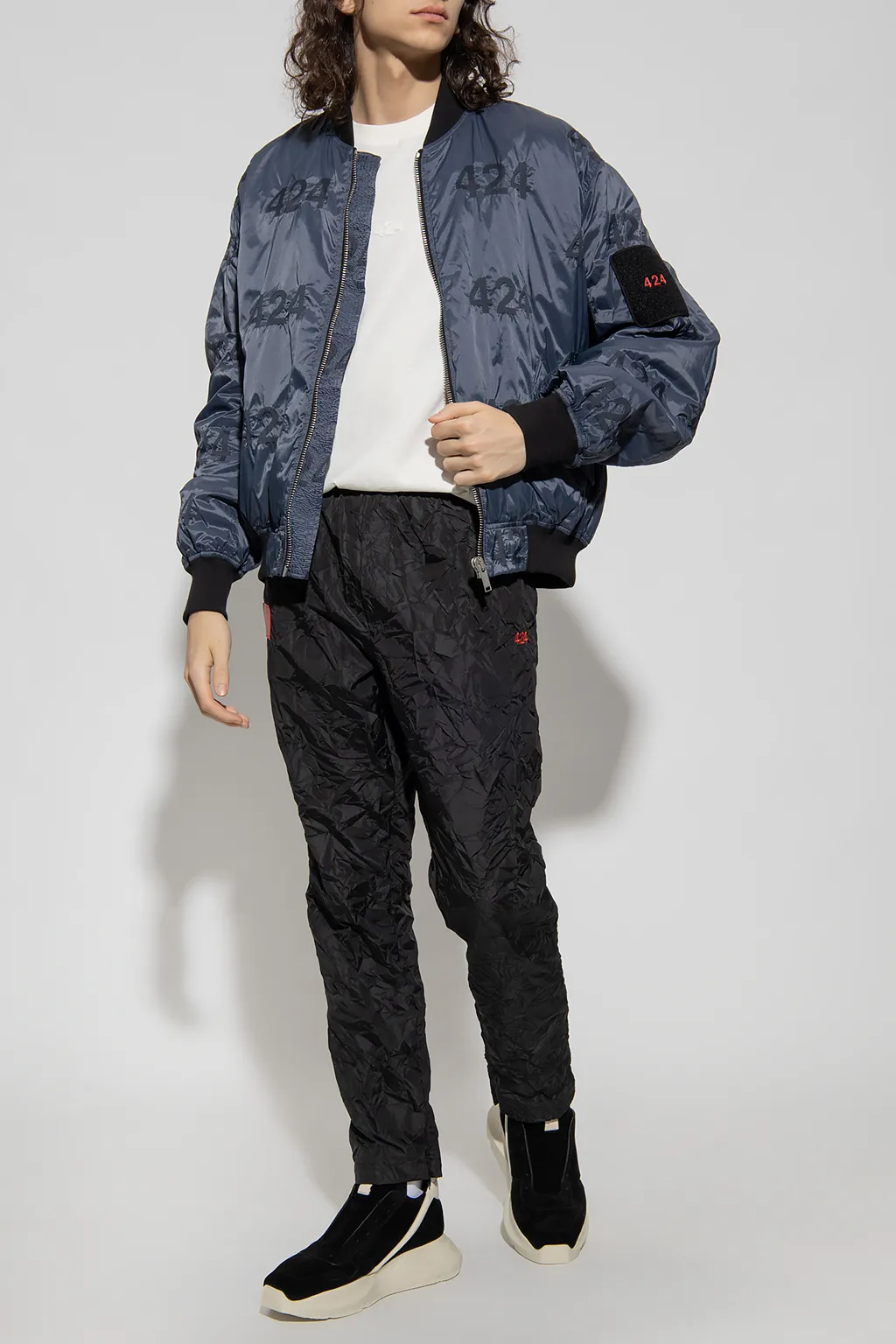 Reversible Emblem Bomber Jacket