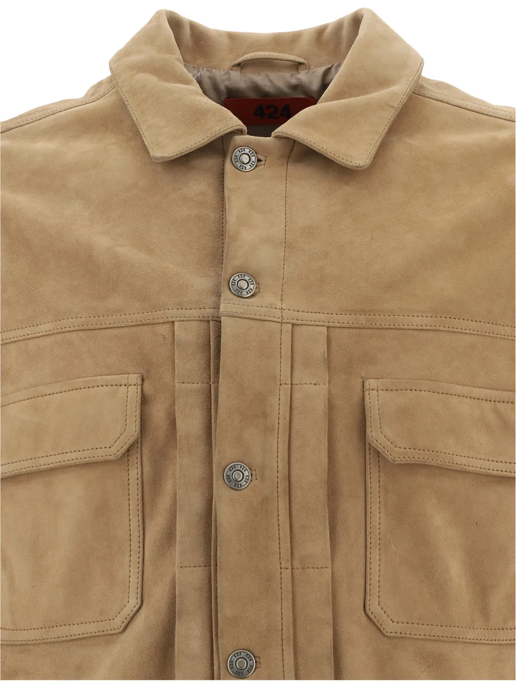 Button-Up Leather Jacket
