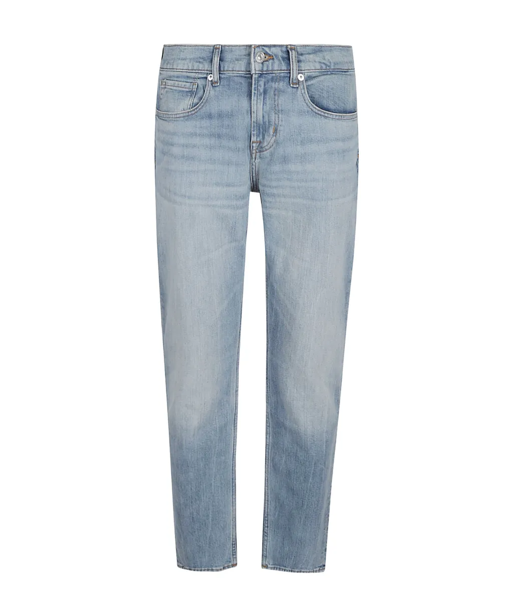 Straight-Leg Denim Pants
