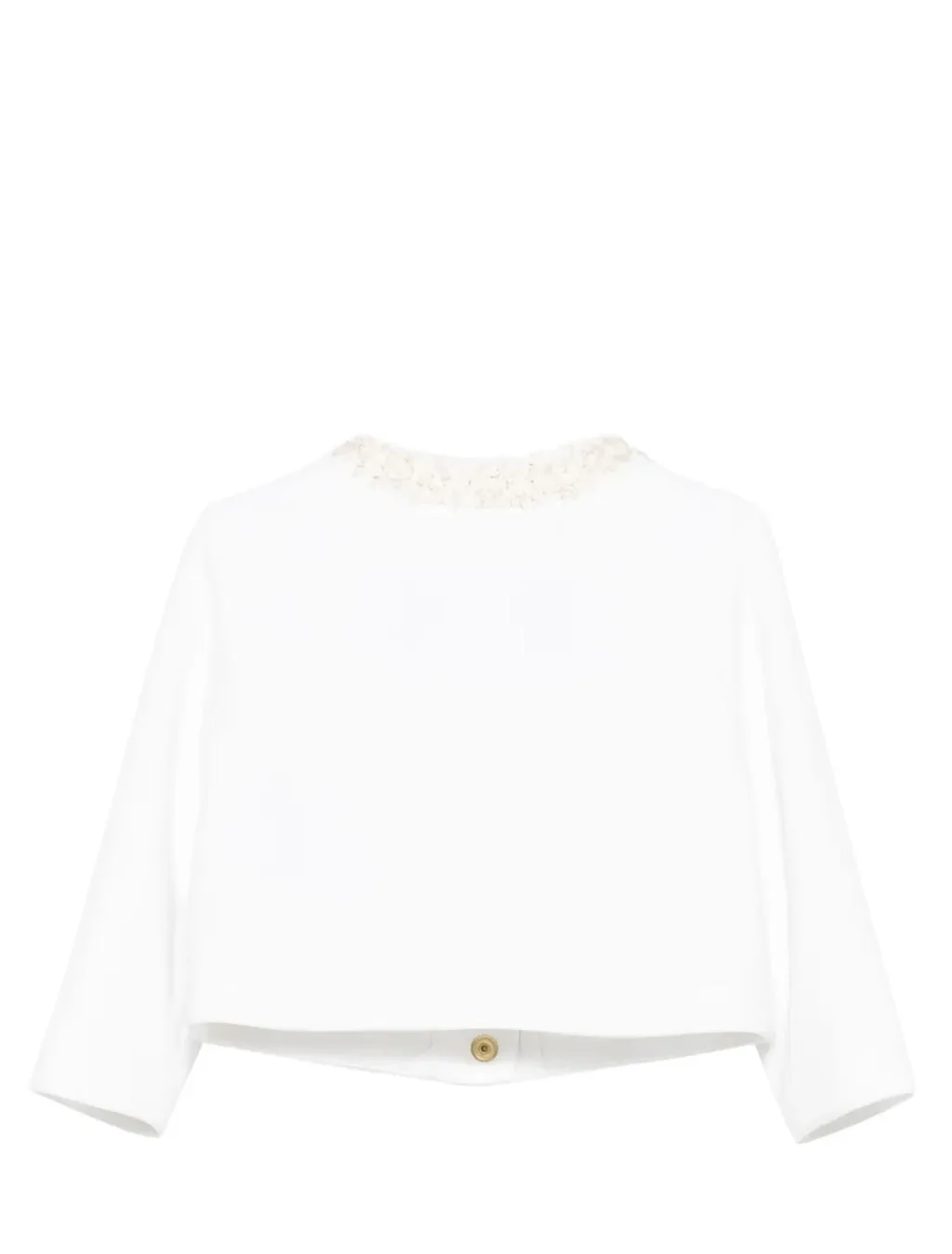 Buttoned Trim-Detail Jacket