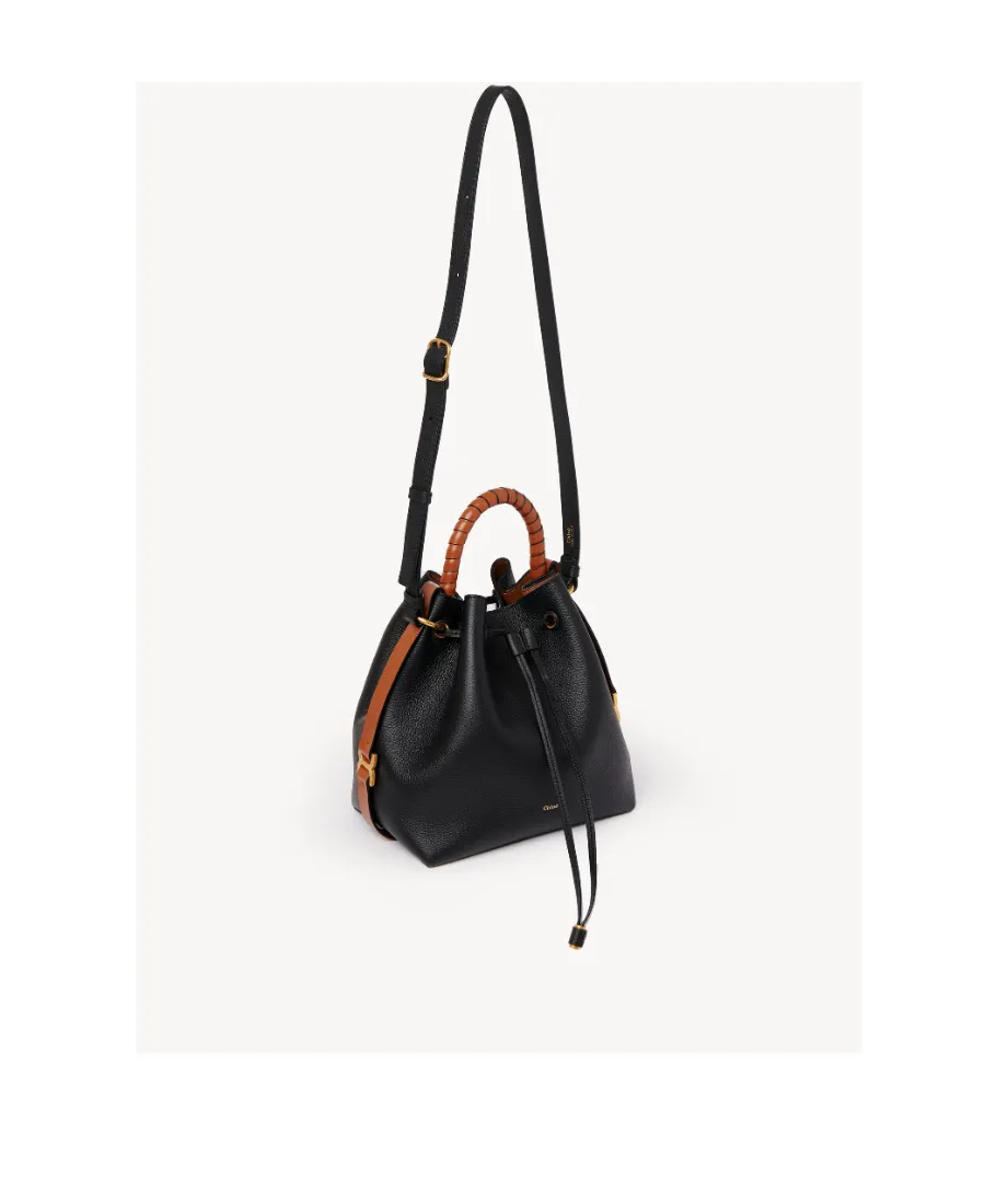 Marcie Drawstring Small Bucket Bag