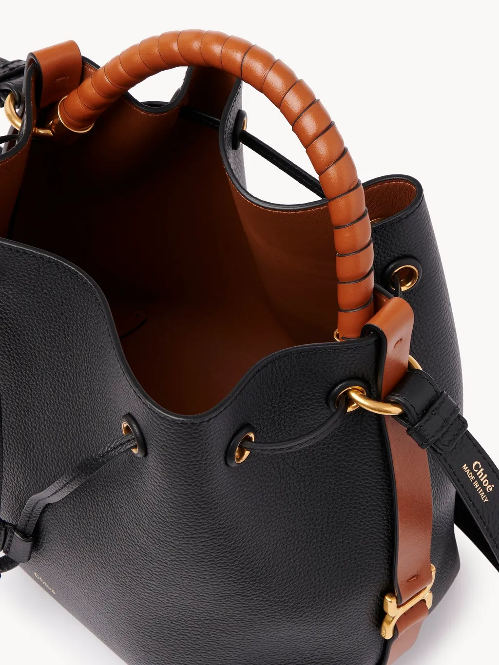 Marcie Drawstring Small Bucket Bag
