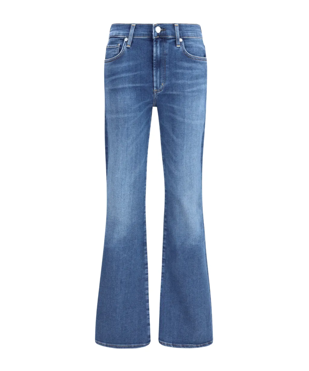 High-Waisted Flared Jeans