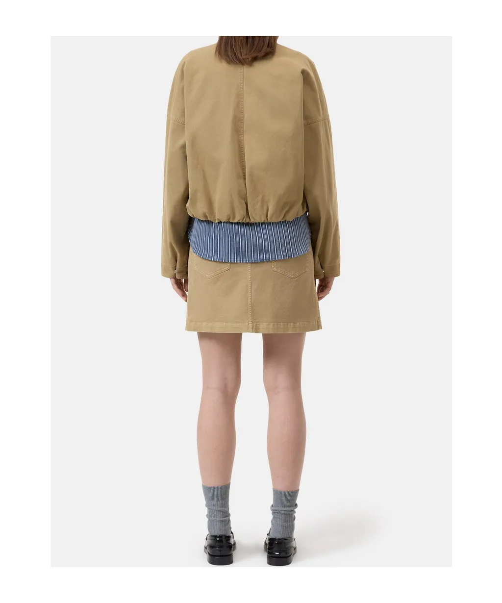 Flap-Pocket Cropped Jacket